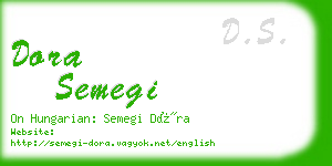 dora semegi business card